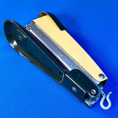 UNUSUAL VINTAGE WHEAT COLORED, BLACK STAPLER