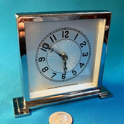 ART DECO STYLE CLOCK by LUX CLOCK MFG.