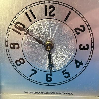 ART DECO STYLE CLOCK by LUX CLOCK MFG.