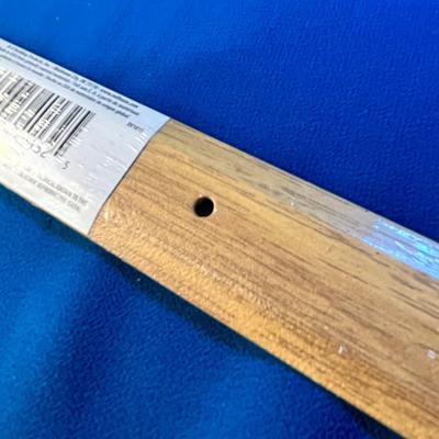 METAL SEAM BINDER OAK FINISH FLOOR SEAM/EDGE TRANSITION STRIP
