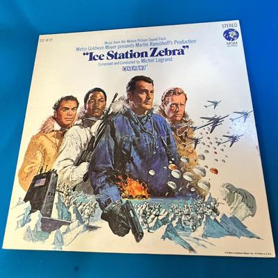 VINTAGE LP RECORD ALBUM SOUNDTRACK FROM "ICE STATION ZEBRA" MOVIE