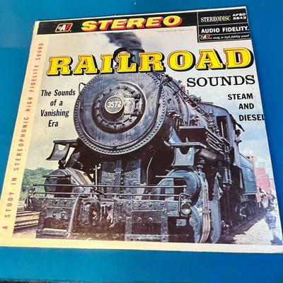 VINTAGE HI-FI RAILROAD SOUNDS LP RECORD ALBUM