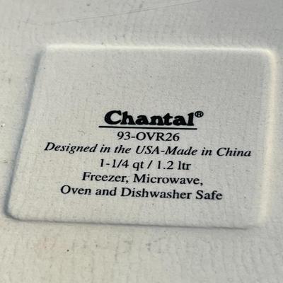 CHANTAL FLUTED WHITE CERAMIC BAKING DISH 7" X 10"