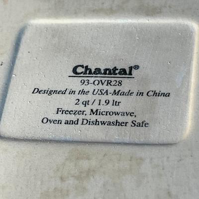CHANTAL FLUTED WHITE CERAMIC BAKING DISH 8-1/2" X 11"