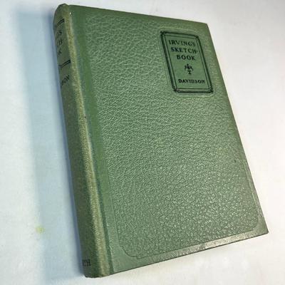 1907 "IRVING'S SKETCHBOOK" BOOK ABOUT WASHINGTON IRVING