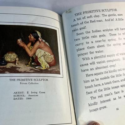1927 "GREAT PICTURES AND THEIR STORIES-INTERPRETING MASTERPIECES TO CHILDREN" BOOKS 2 & 3