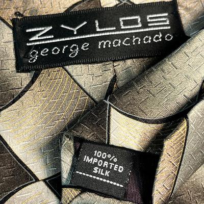 "ZYLOS- GEORGE MACHADO" IMPORTED SILK MEN'S NECK TIE
