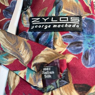 "ZYLOS- GEORGE MACHADO" ITALIAN SILK MEN'S NECK TIE