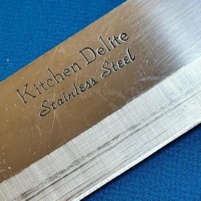 KITCHEN DELITE STAINLESS STEEL 9" BLADE KITCHEN BUTCHER KNIFE