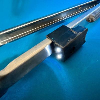 EXTRA LONG STURDY LOCKING BARBEQUE TONGS WITH PUSH-BUTTON LIGHT ATTACHED
