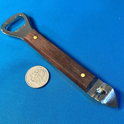 GOOD QUALITY WOOD HANDLED CAN/BOTTLE OPENER MADE IN GERMANY
