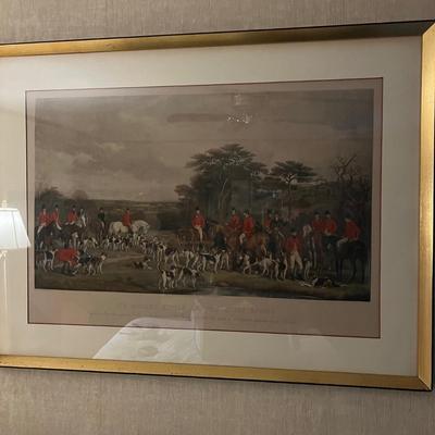 Sir Richard Sutton & The Quorn Hounds Framed and Matted Print (UB-MK)