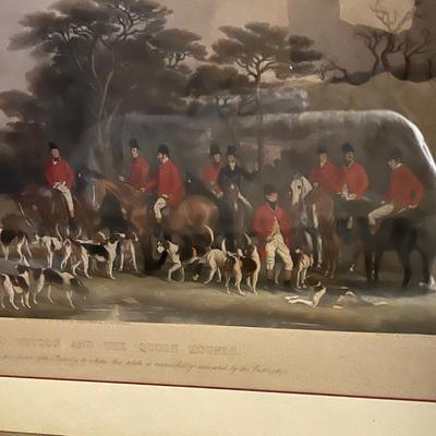 Sir Richard Sutton & The Quorn Hounds Framed and Matted Print (UB-MK)
