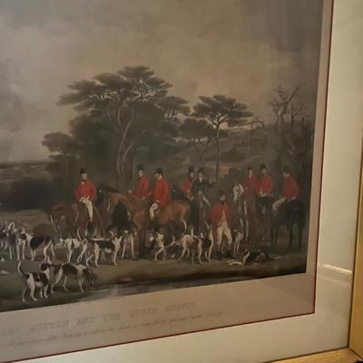 Sir Richard Sutton & The Quorn Hounds Framed and Matted Print (UB-MK)