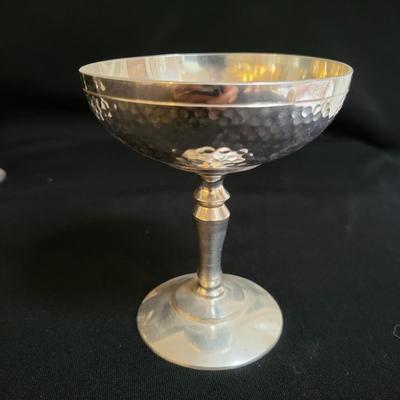 Banka Hammered Tin Cocktail Shaker and Glasses (BR-DW)