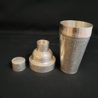 Banka Hammered Tin Cocktail Shaker and Glasses (BR-DW)
