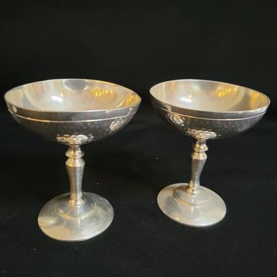Banka Hammered Tin Cocktail Shaker and Glasses (BR-DW)