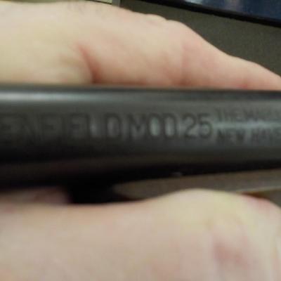 Marlin Glenfield Mod. 25 22 cal. LR/ with scope. est $150 to $300.