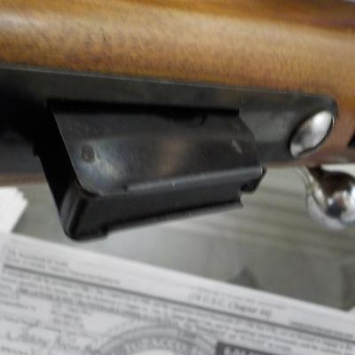 Marlin Glenfield Mod. 25 22 cal. LR/ with scope. est $150 to $300.