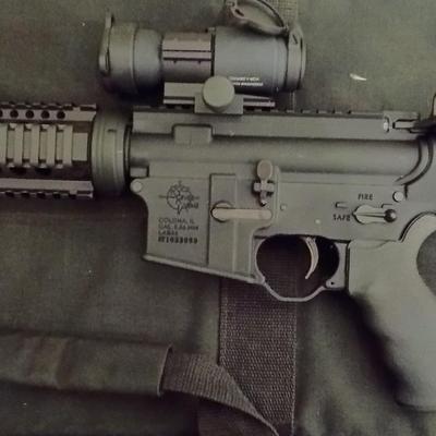 Rock Island full Optics LAR -15, NEVER USED, Police Tactical /est. $300 to $1500.