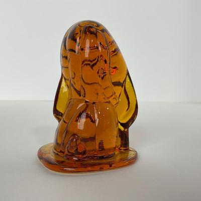 -90- VIKING | Mid Century Amber Hound Dog