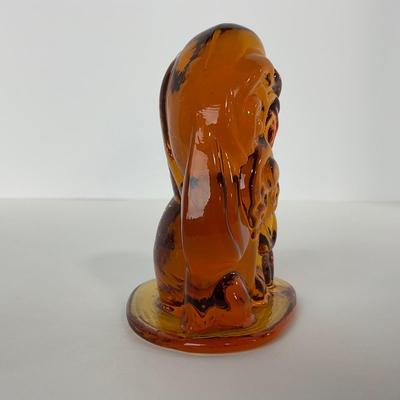 -90- VIKING | Mid Century Amber Hound Dog