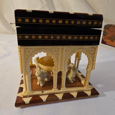 Pair of Decorative Carved Boxes  (PS-JS)