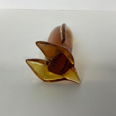 -92- VIKING | Mid Century Amber Penguin Figure