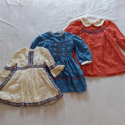 Vintage Girl's Folk Style Dresses (UB3-BBL)