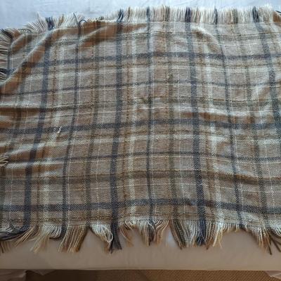 Plaid Wool Throws (UB3-BBL)