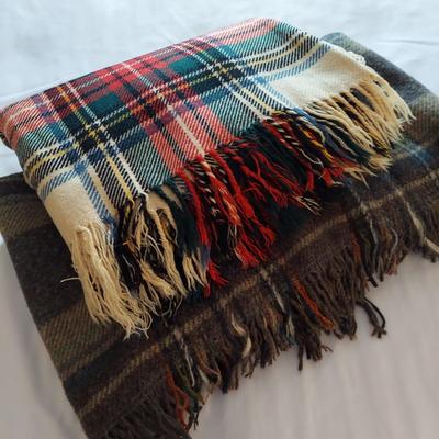 Plaid Wool Throws (UB3-BBL)