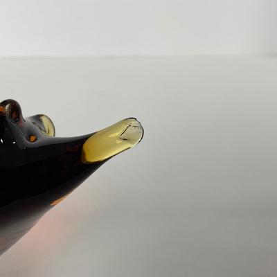 -97- UNMARKED | Amber Mouse Paperweight