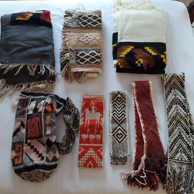 Hand Woven Blankets, Scarves and Tapestries (UB3-BBL)