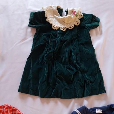 Vintage Girl's Coats and Fall Dresses (UB3-BBL)