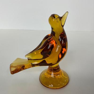 -98- VIKING | Mid Century Amber Love Bird