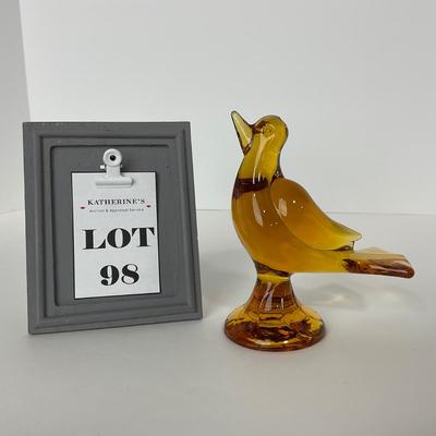 -98- VIKING | Mid Century Amber Love Bird