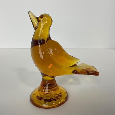 -98- VIKING | Mid Century Amber Love Bird