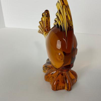 -99- VIKING | Mid Century Epic Amber Angel Fish