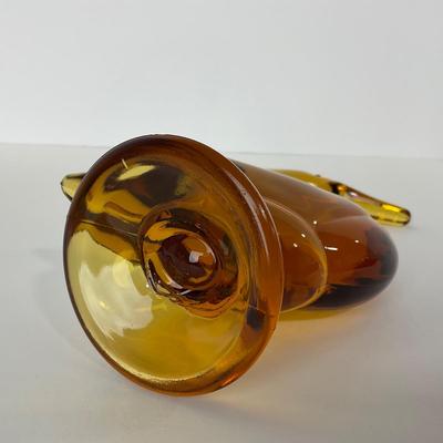 -100- VIKING | Mid Century Epic Amber Duck | Curved Neck