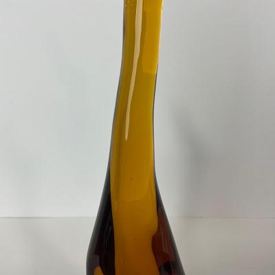 -101- VIKING | Mid Century Epic Amber Duck | Stretched Neck
