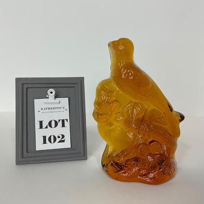 -102- VIKING | Amber Bird Bookend