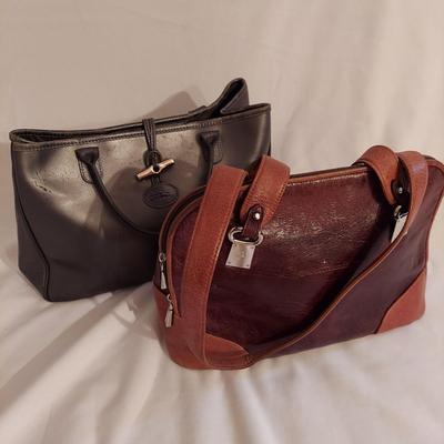 Chiarini and Longchamp Leather Purses (UB3-BBL)