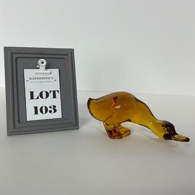 -103- VIKING | Amber Epic Fighting Duck | Head Down