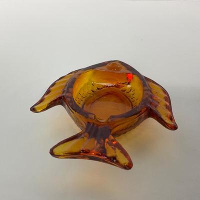 -106- VIKING | Amber Fish Ash Tray