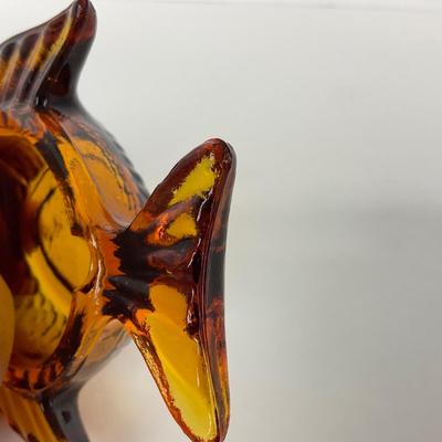 -106- VIKING | Amber Fish Ash Tray