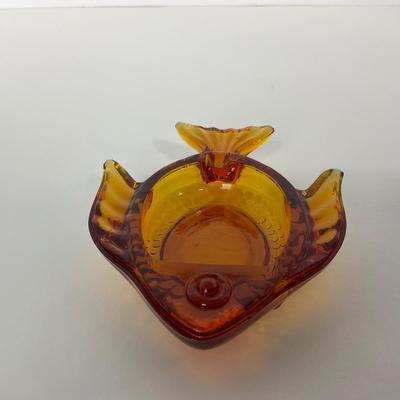 -106- VIKING | Amber Fish Ash Tray