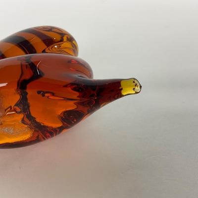 -107- PILGRIM | Amber Snail Paperweight