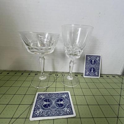 French Lead Crystal - Wine and Champagne Glasses