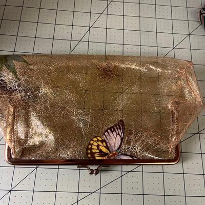 Butterfly Change Purse and Silk Scarf
