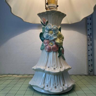 Ceramic Floral Desk Lamp
